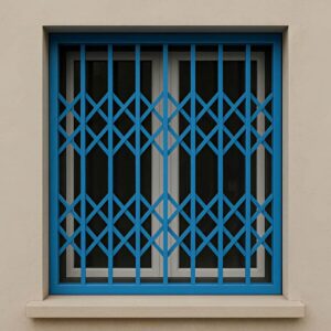 حفاظ پنجره متحرک ریلی مدل آکاردئونی