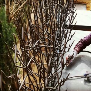 ساخت حفاظ شاخ گوزنی روی دیوار آپارتمانی و ویلا