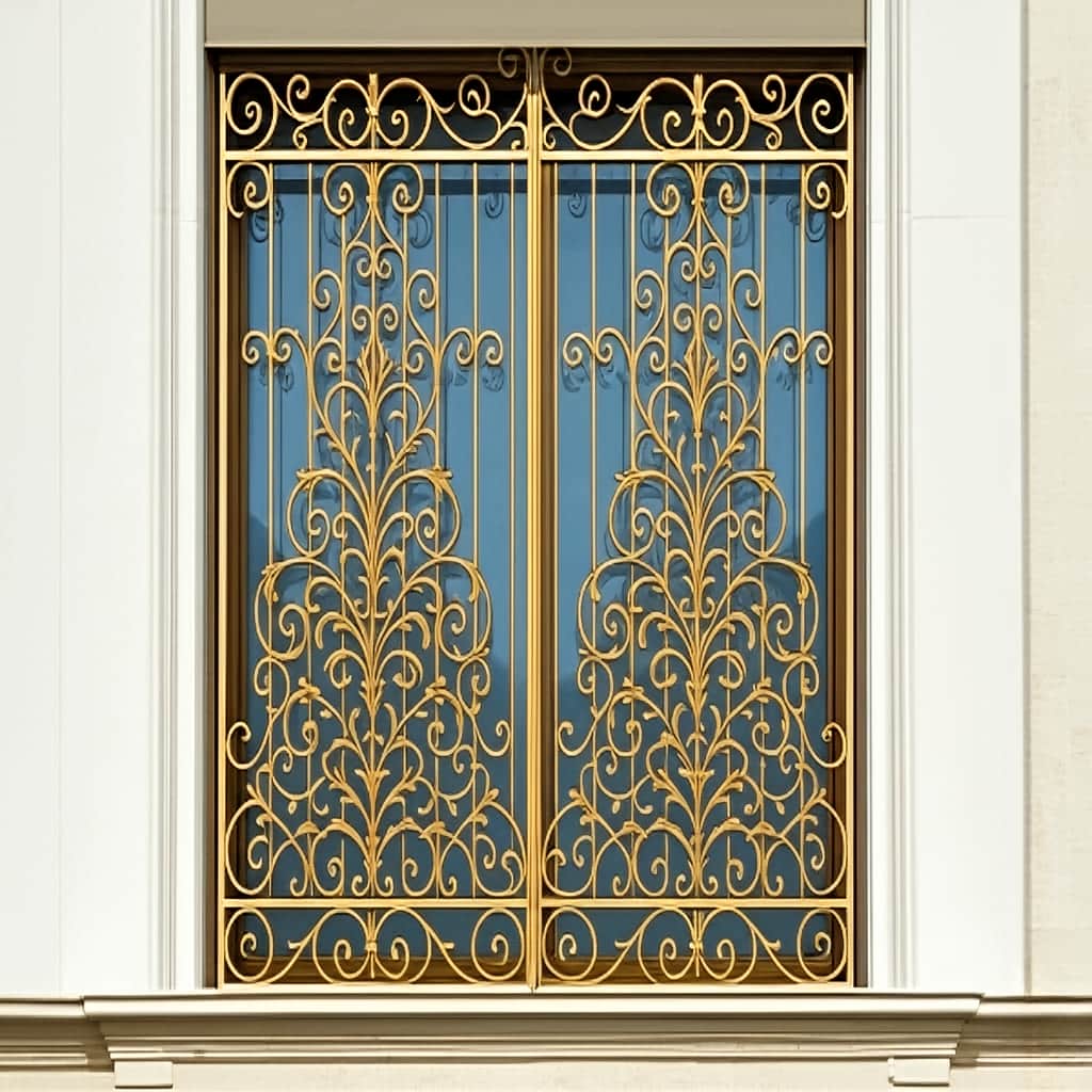 حفاظ پنجره مدل اشرافی زرین