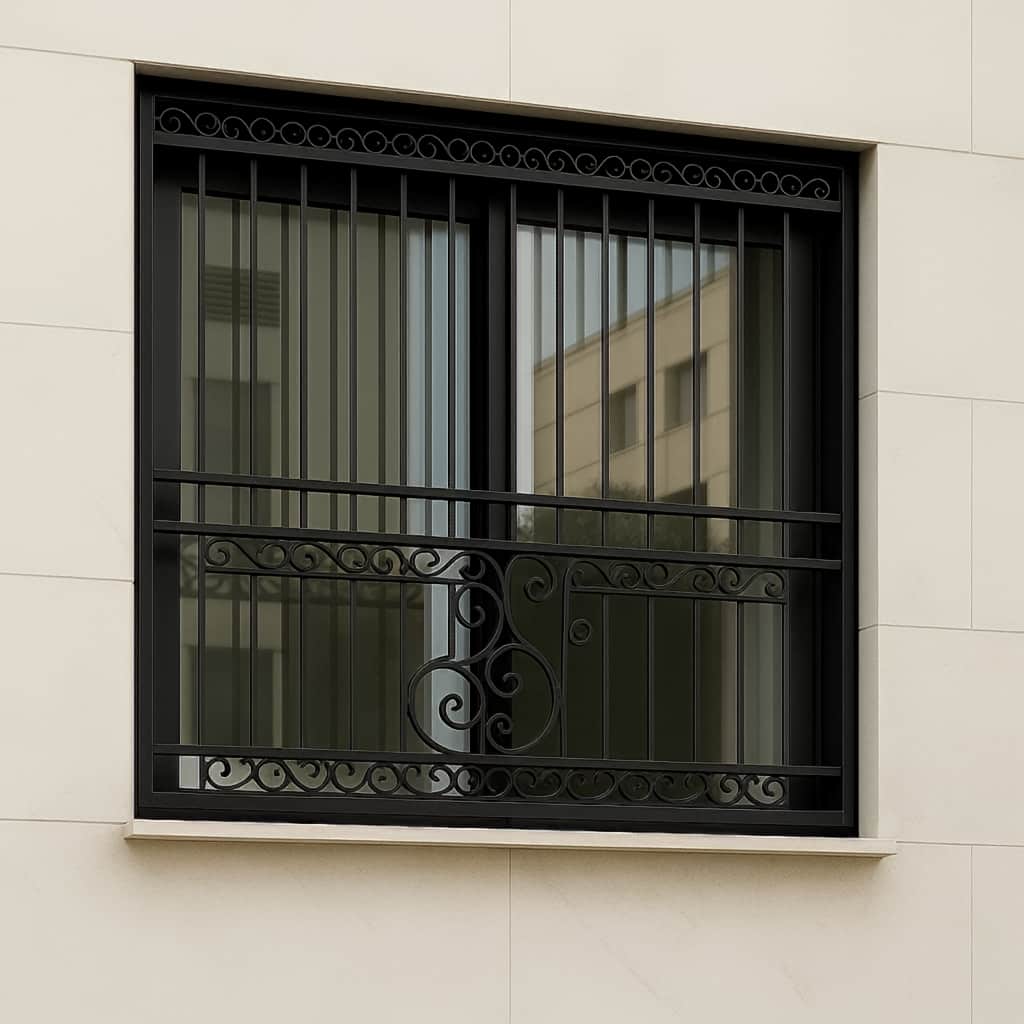 حفاظ پنجره با تزئینات فرفورژه