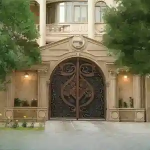درب مدل دسته گل فرفورژه کلاسیک درب مدل دسته گل فرفورژه کلاسیک