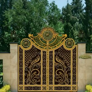 خرید درب فرفورژه فلزی کلاسیک لوکس
