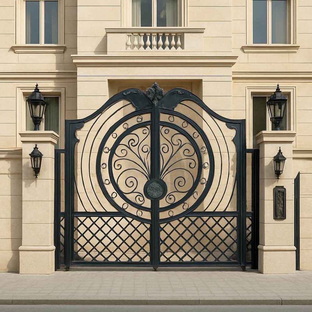 طرح درب مدل دایره مصور جدید