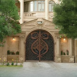 درب دسته گل 7 درب مدل دسته گل فرفورژه کلاسیک