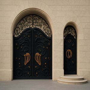 درب پروانه 9 درب مدل پروانه فرفورژه مدرن
