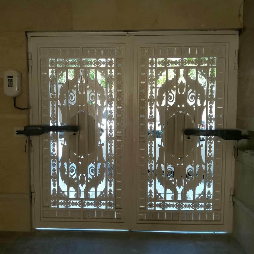 نصب جک درب پارکینگ رنگ پودری در رفسنجان
