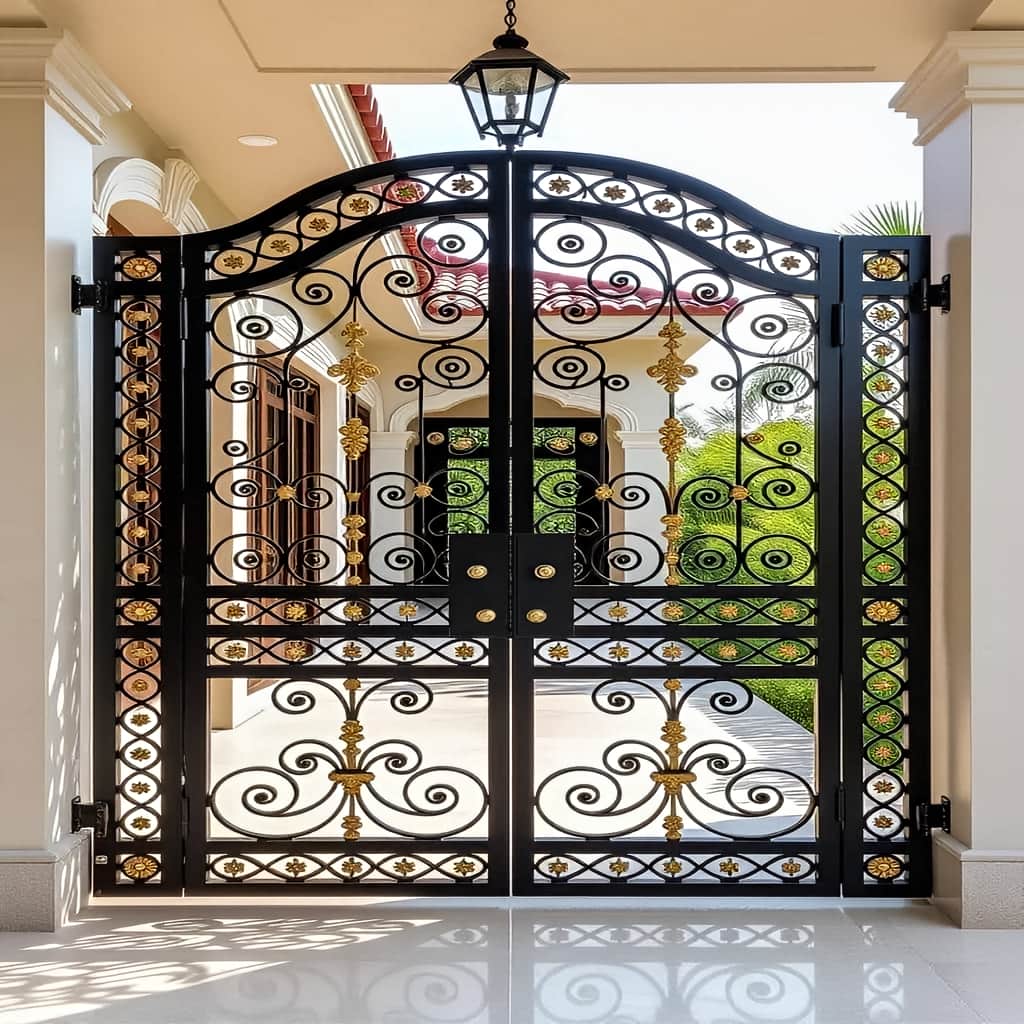 فروش درب فرفورژه حیاط پوشش ضدزنگ در ایرانشهر