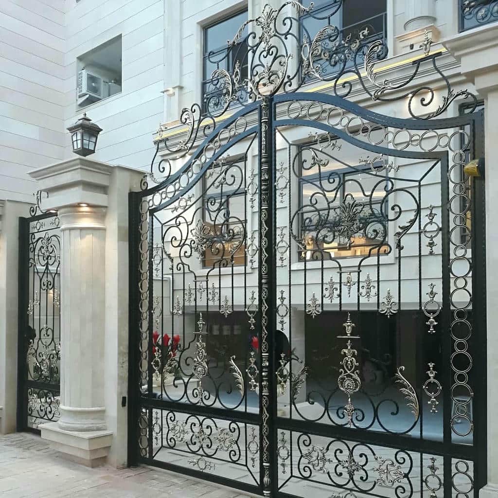 خرید درب فرفورژه حیاط دقیق در دماوند