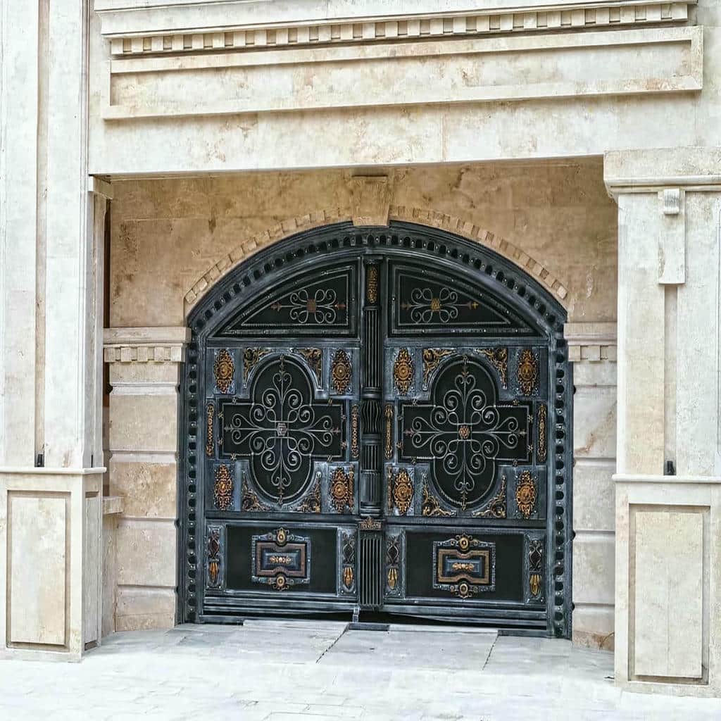 خرید درب فرفورژه حیاط با پروفیل مقاوم در سیرجان