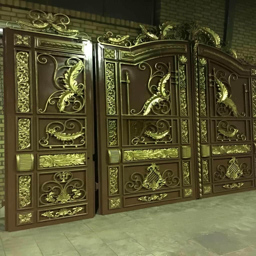 خرید درب فرفورژه حیاط مقاوم در گنبدکاووس