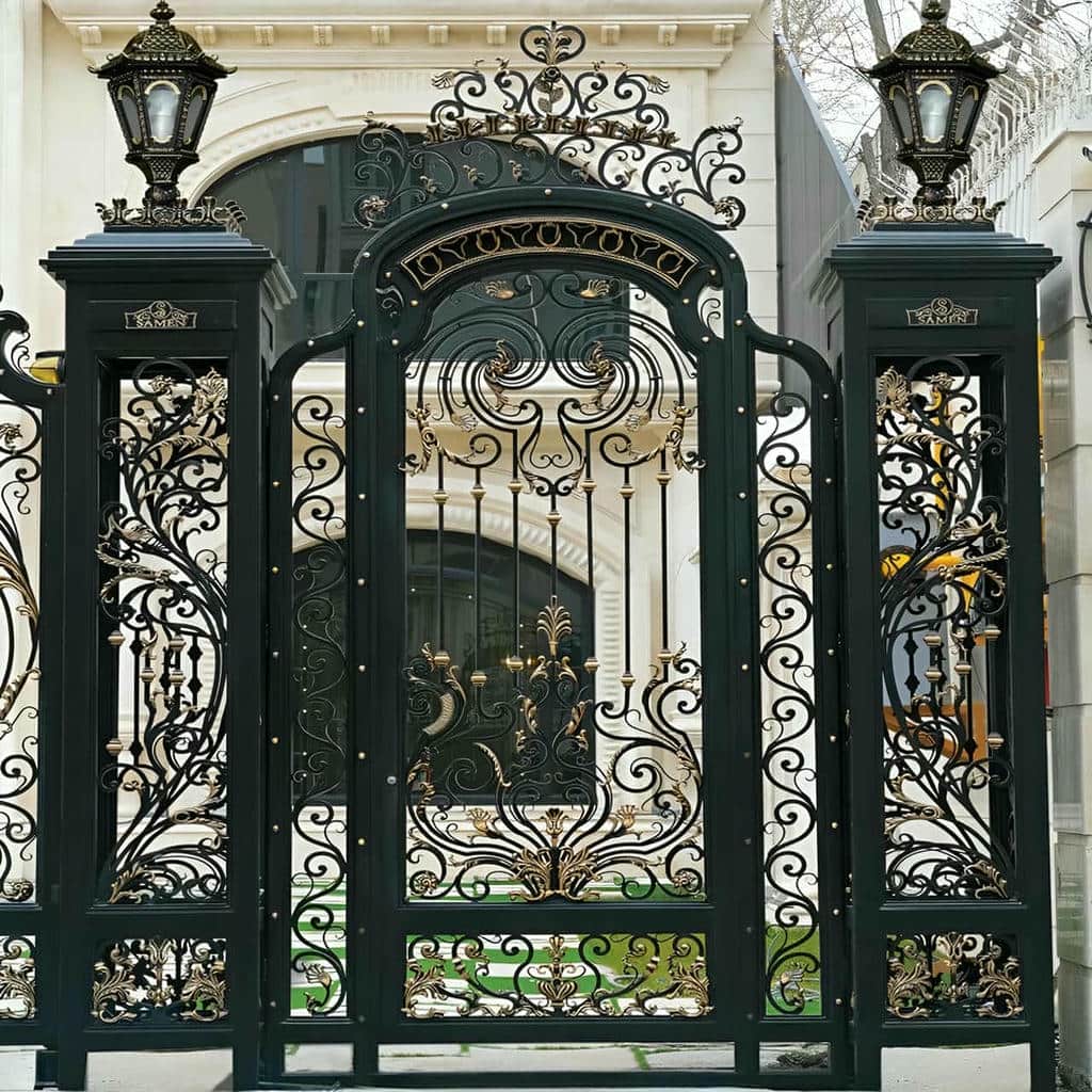 خرید درب فرفورژه حیاط تراز در بیرجند