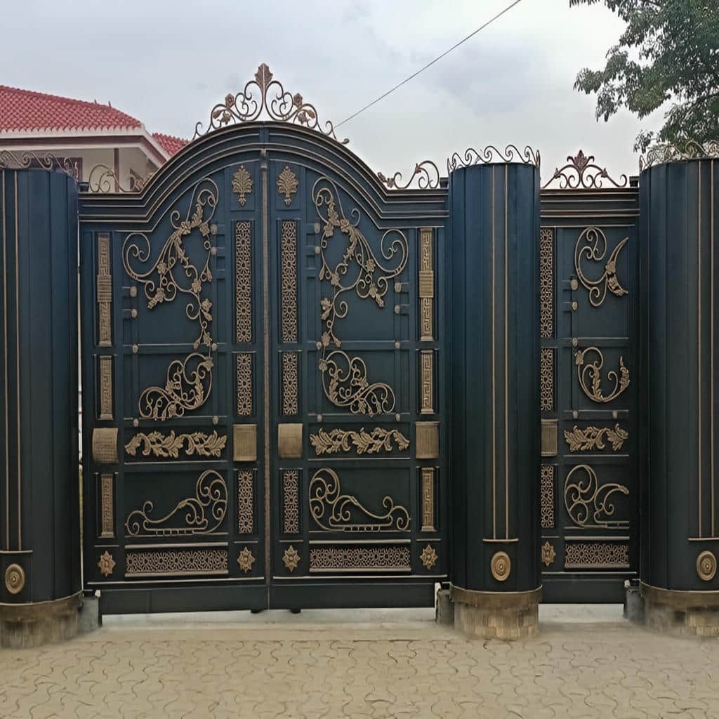 کارخانه درب فرفورژه حیاط با پروفیل مقاوم در کرمانشاه