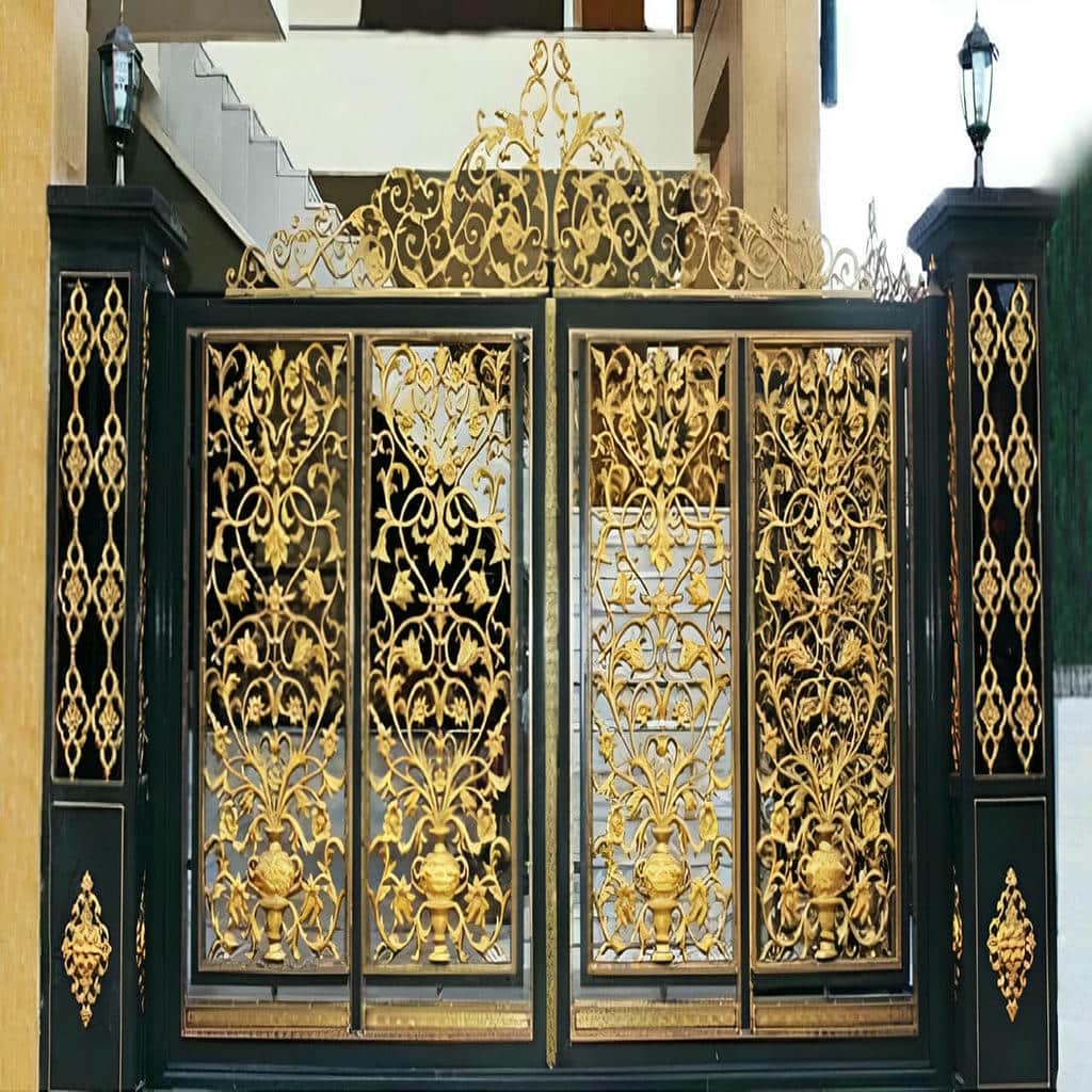 قیمت درب فرفورژه حیاط ضدزنگ صنعتی در بندر انزلی