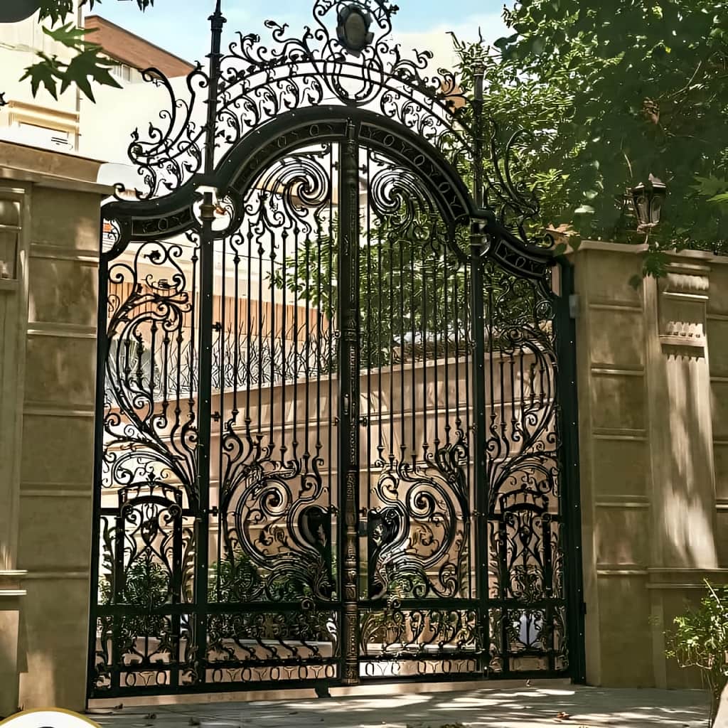 خرید درب فرفورژه حیاط مقاوم در بندر دیلم