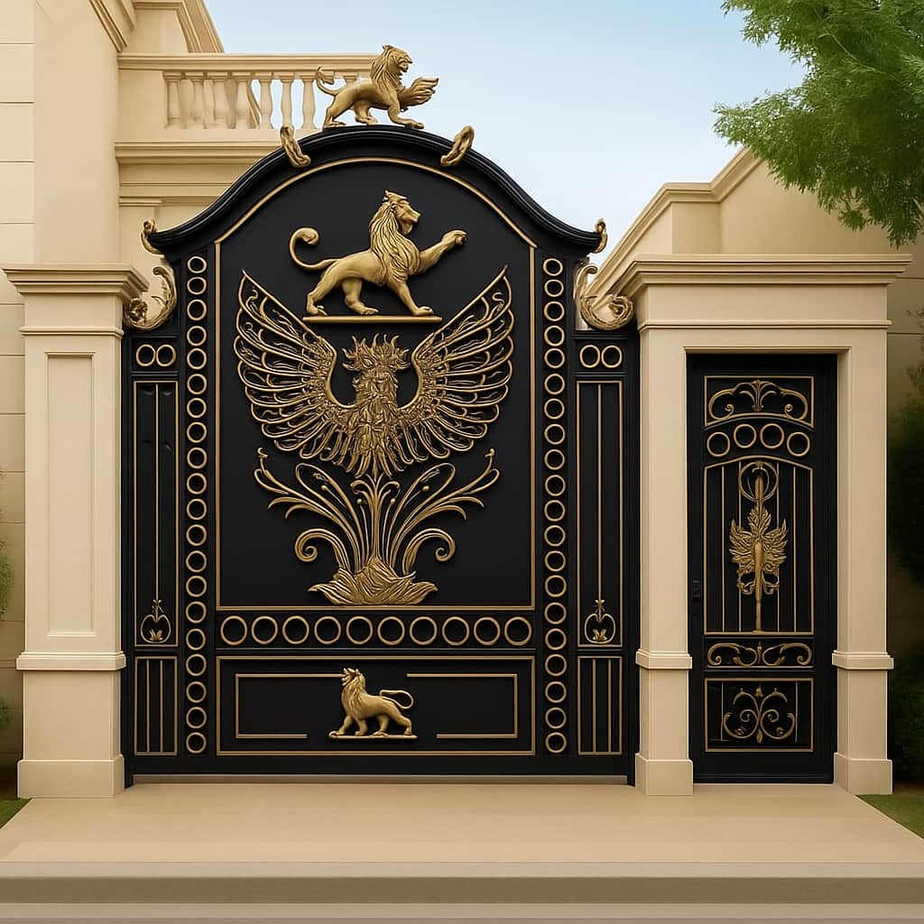قیمت درب فرفورژه حیاط جوش پیوسته در آبادان