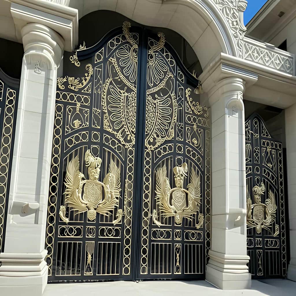 فروش درب فرفورژه حیاط ضدزنگ در محمدشهر