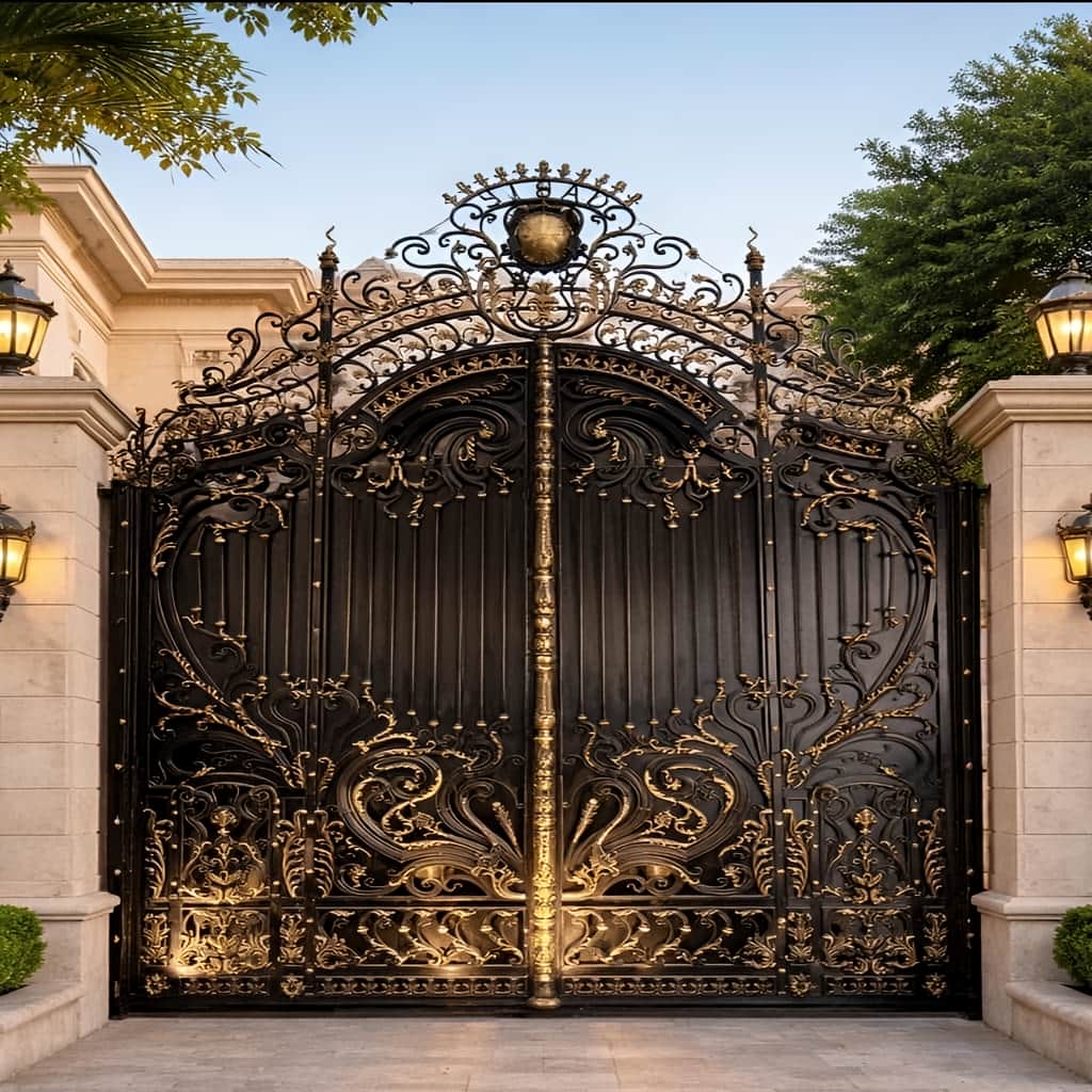 قیمت درب فرفورژه حیاط آپارتمانی در آبسرد