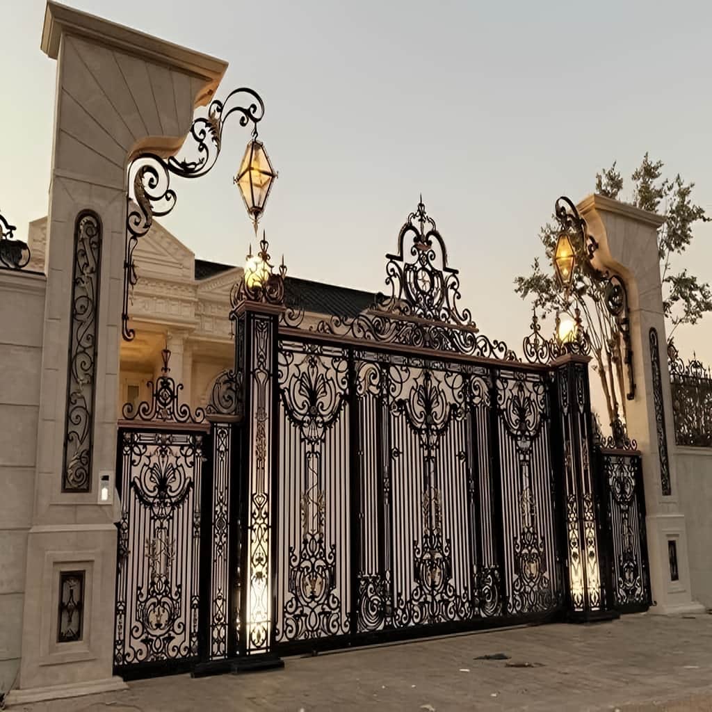 کارخانه درب فرفورژه حیاط دهانه سفارشی در بندر انزلی