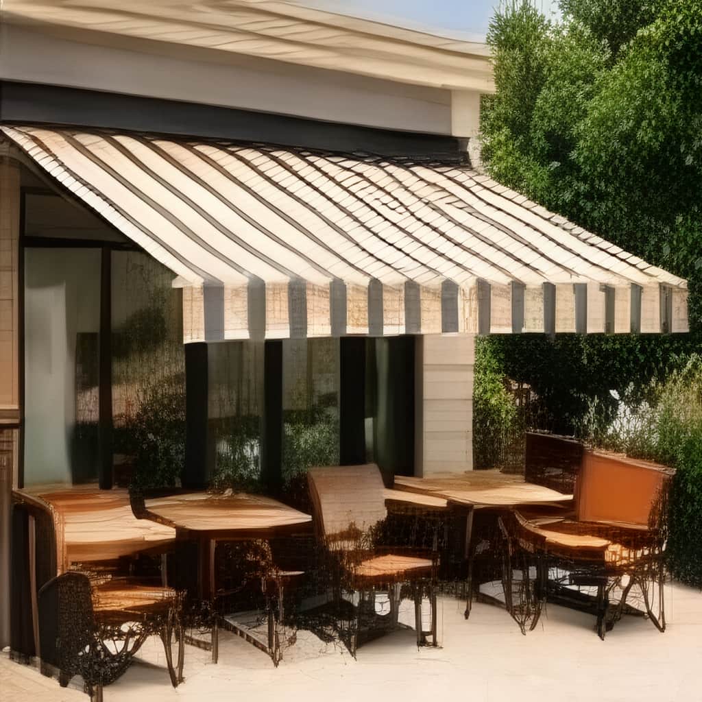 td>مدل سایبان برقی بازویی مدرن در سنندج</td