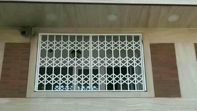 درب آکاردئونی در قزوین