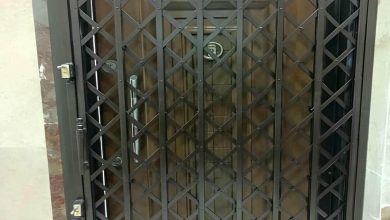 درب آکاردئونی در فردیس کرج