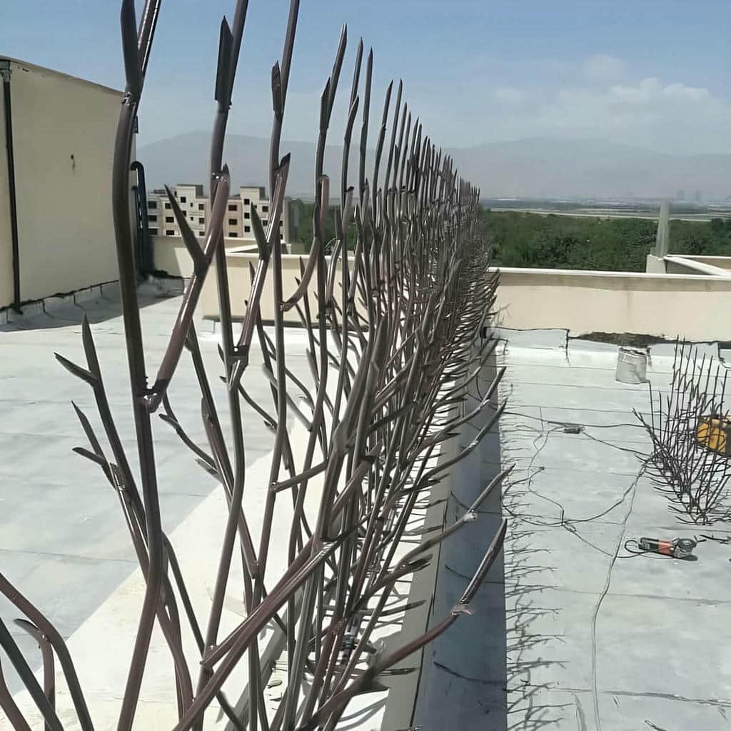 نصب حفاظ شاخ گوزنی رنگ کوره ای در یاسوج