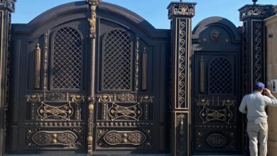 درب فرفورژه حیاط در بابل
