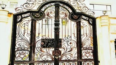 درب فرفورژه حیاط در طالقان