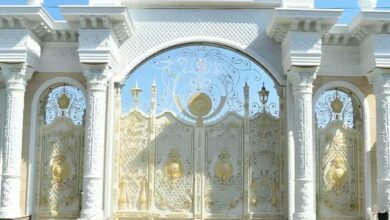 درب فرفورژه حیاط در پردیس