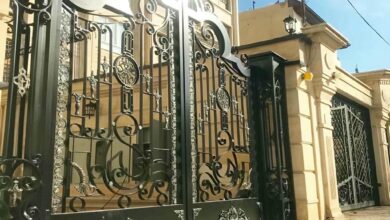 درب فرفورژه حیاط در گنبدکاووس