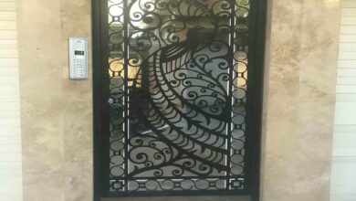 درب فرفورژه حیاط در محمدشهر