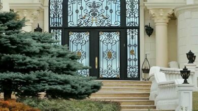 درب فرفورژه حیاط در مهرشهر کرج
