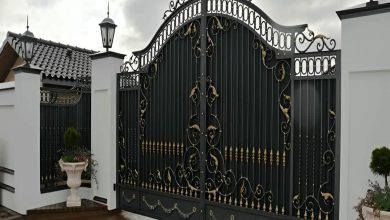 درب فرفورژه حیاط در رشت