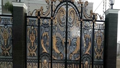 درب فرفورژه حیاط در چابهار