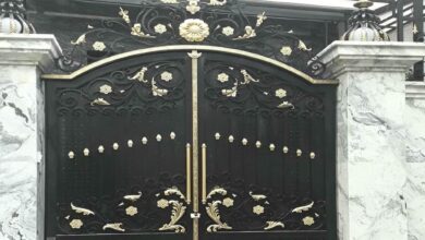 درب فرفورژه حیاط در کردان