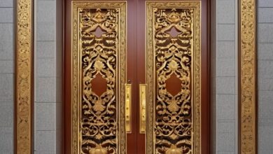 درب فرفورژه حیاط در اشتهارد