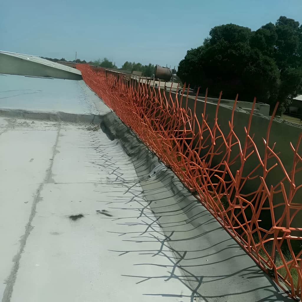 حفاظ روی دیوار با نصب پیوسته روی مسیر باغ