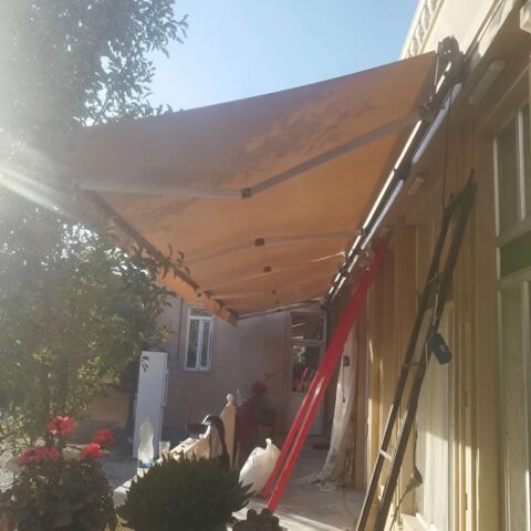 سایبان برقی کافه و رستوران ویژه کافی شاپ