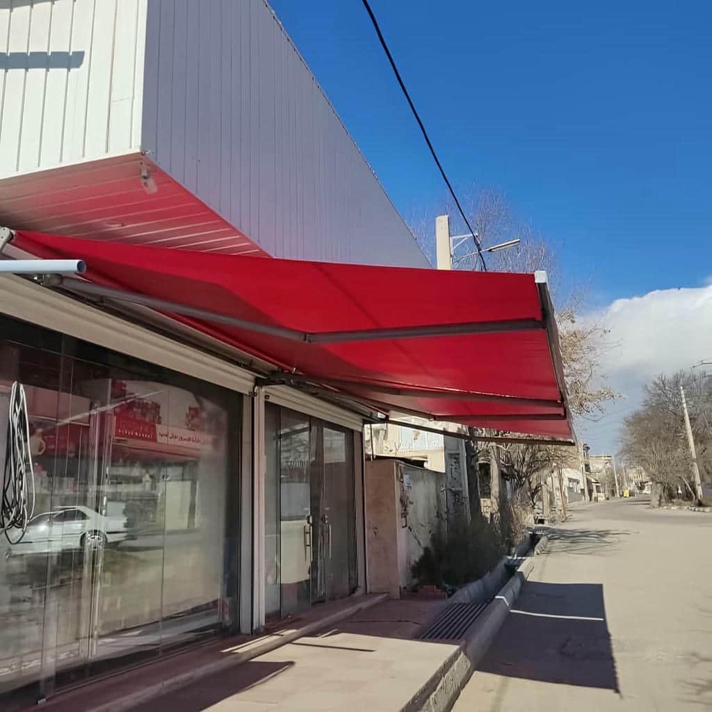 سایبان برقی تجاری با پارچه دارای ثبات سایبان برقی تجاری با پارچه دارای ثبات