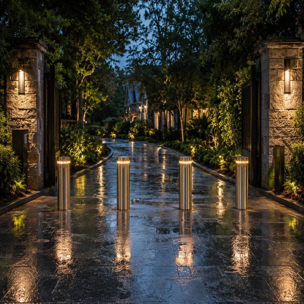 راهبند پارکینگ دستی با قفل ساده برای محوطه کم تردد راهبند پارکینگ دستی با قفل ساده برای محوطه کم تردد