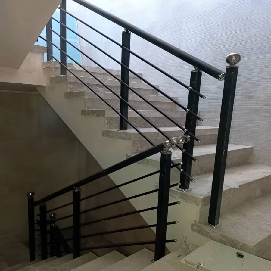 نرده استیل طلایی لوکس