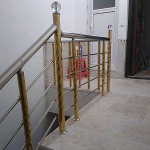 نرده شیشه ای استیل مدرن