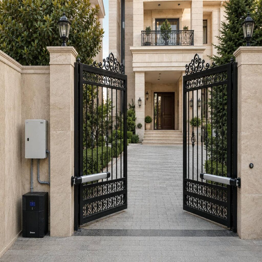 جک درب حیاط سنگین شاسی دار برای امنیت ورودی