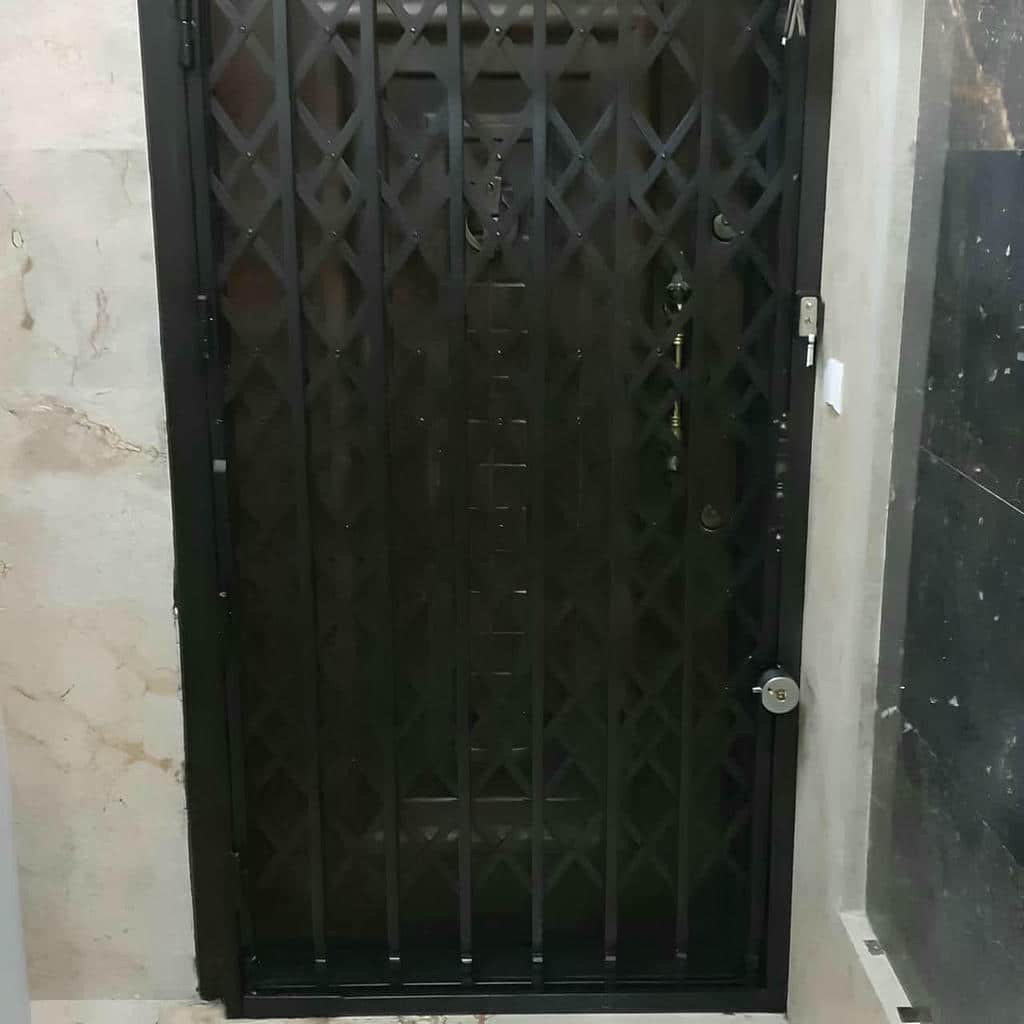 خرید درب آکاردئونی قفل مخفی کتابی با ریل کم‌صدا