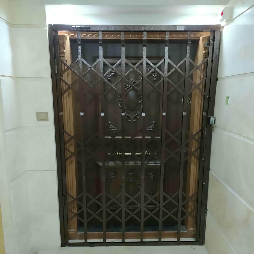 خرید حفاظ آکاردئونی کم جا راهرو با ریل تقویت‌شده