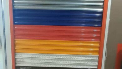 9 طرح کرکره برقی آلومینیومی دو پل