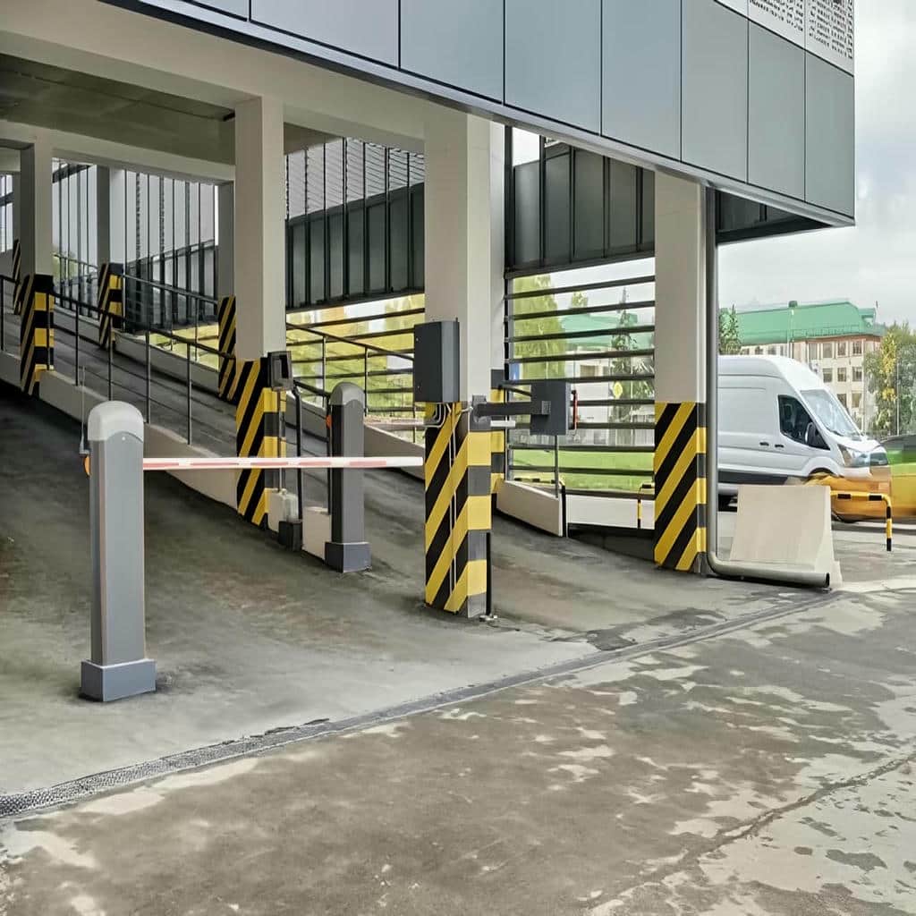 نصب راهبند پارکینگ بازویی با فتوسل ایمنی
