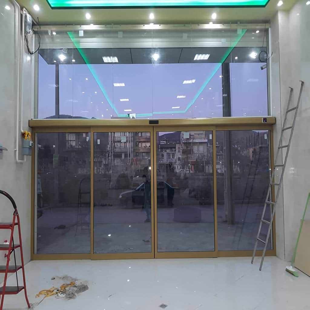 نصب سنسور درب اتوماتیک شیشه ای با کنترل حضور