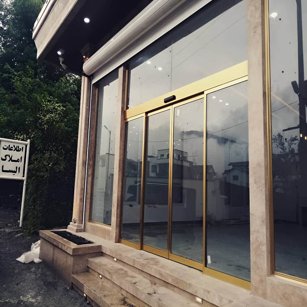 درب اتوماتیک شیشه ای تلسکوپی برای دهانه محدود