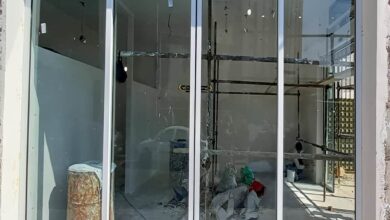 14 طرح ریل درب اتوماتیک شیشه ای کشویی